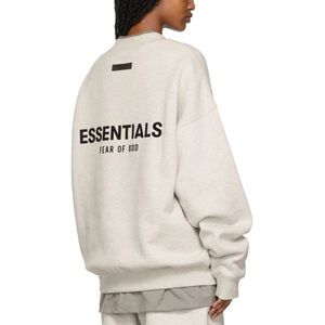 Authentic NWT Essentials Fear of God Off-White Crew Neck Sweater XXS